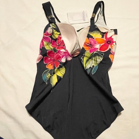 Sunflair Bathing Suit One Piece Floral Womens Size 16 D Cup - Picture 14 of 15